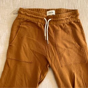 MATE the Label Edin Cropped Flare Pants in Amber